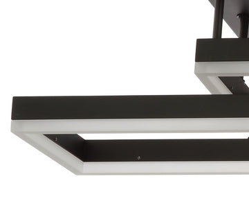 Turing 28" Geometric Integrated LED Metal Flush Mount - JONATHAN Y
